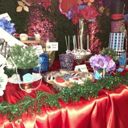 A table with many different items on it