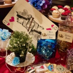 A table with many different items on it