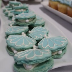 A close up of some cookies on a plate