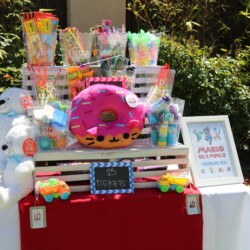 A table with many different items on it