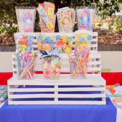 A table with many different items on it